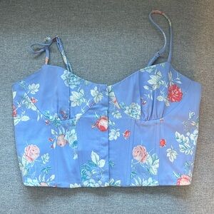Zara corset crop top